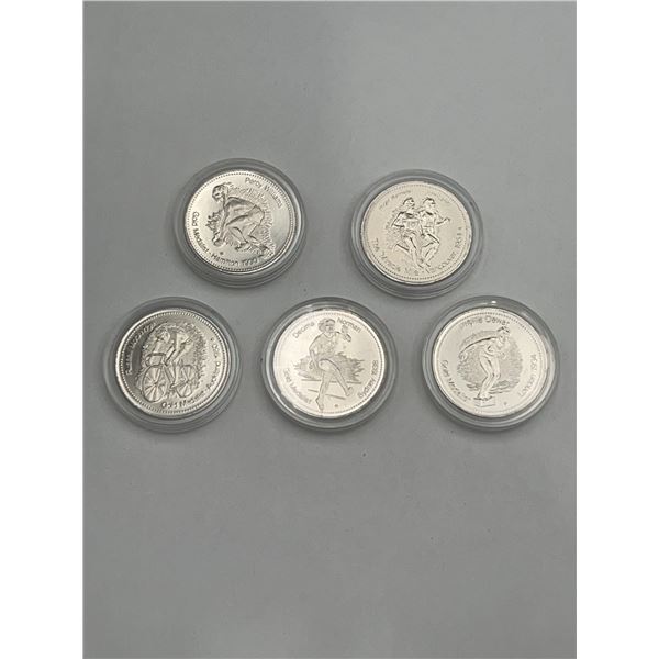 1978 Canada Commonwealth Games Silver Coins Set
