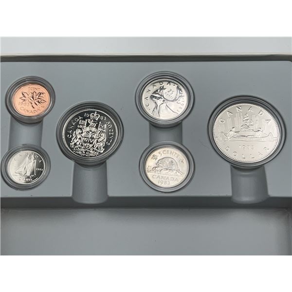 1983 Canada Proof Coin Set with Case