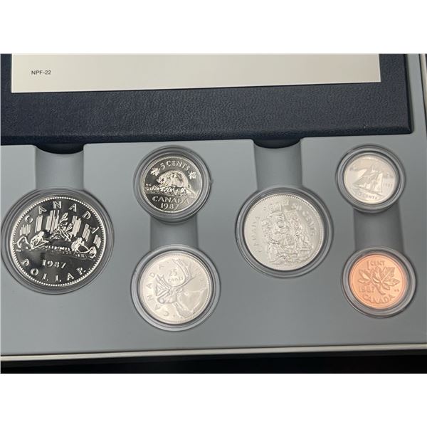 1987 Canada Proof Mint Coin Set with Case