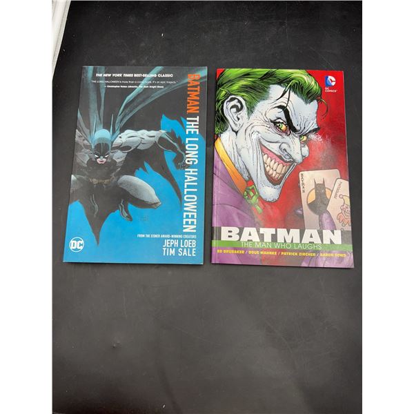Batman Graphic Novels Lot: Long Halloween & Man Who Laughs