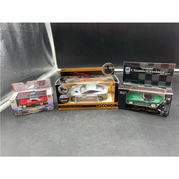Die-Cast Car Trio: M2, Corgi, NewRay Models