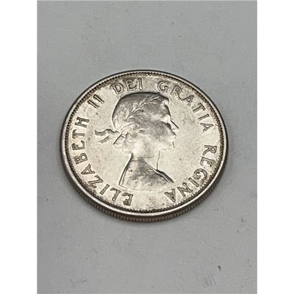 1964 Canada 50 Cents Silver Coin Elizabeth II
