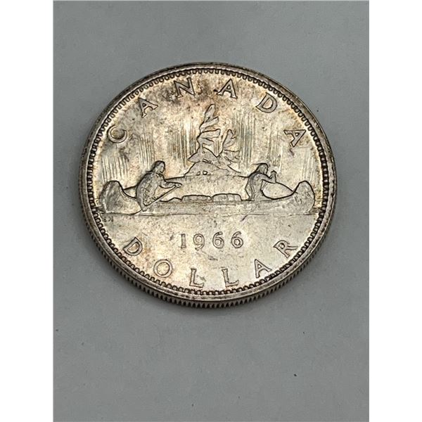 1966 Canada Silver Dollar Coin