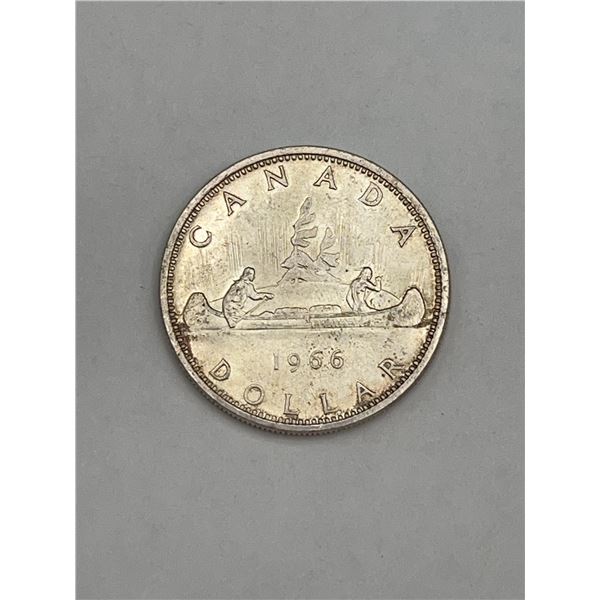 1966 Canada Silver Dollar Coin