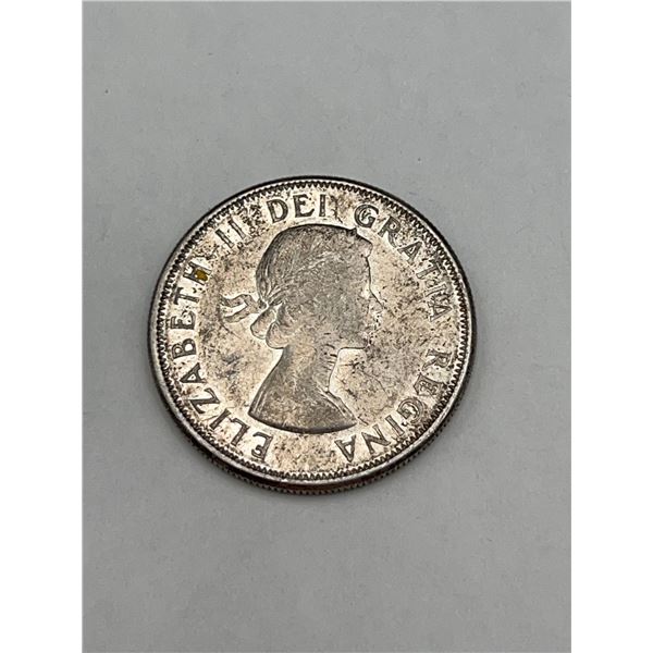 1961 Canada 50 Cents Silver Coin Elizabeth II