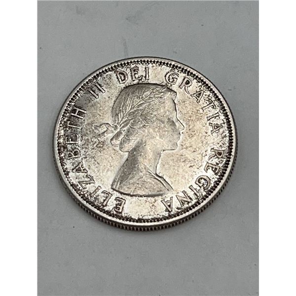 1957 Canada 50 Cent Coin Elizabeth II