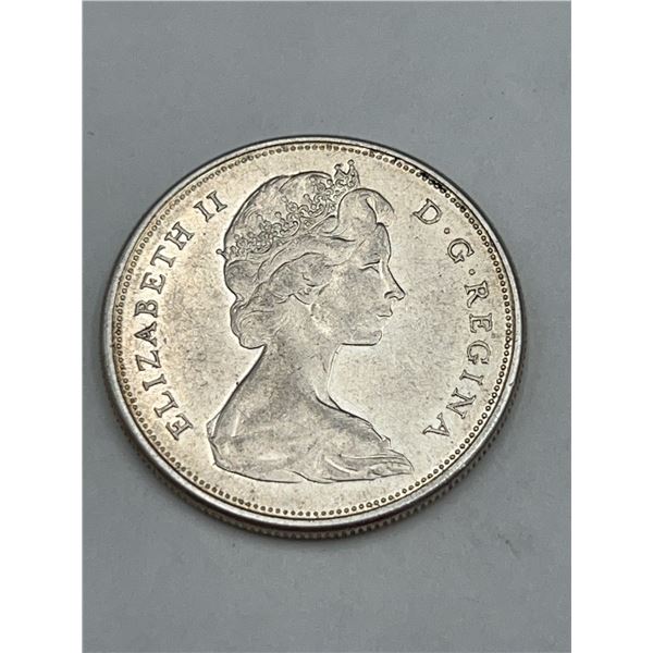 1965 Canadian 50 Cents Coin Elizabeth II
