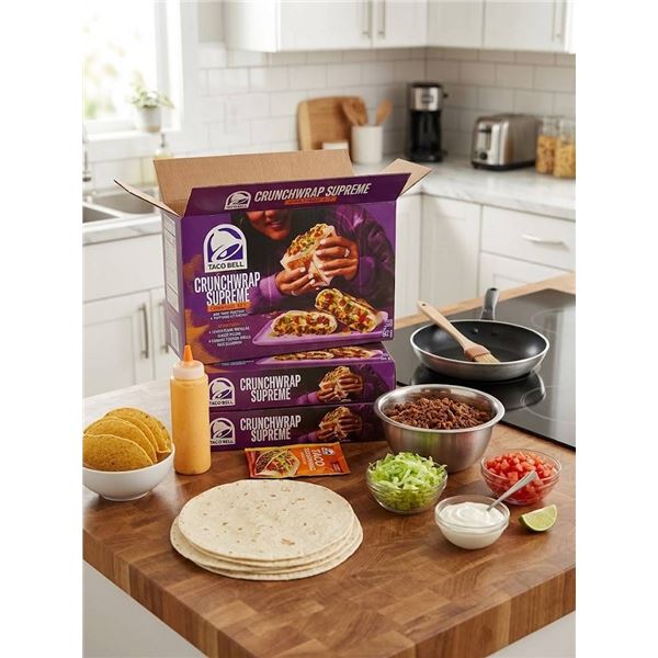 Lot of 2 - Taco Bell Crunchwrap Supreme Cravings Kits
