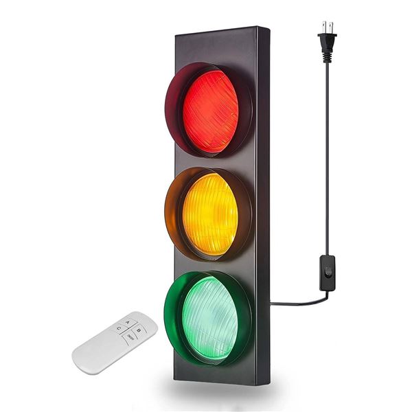 PANLAVIE Traffic Light Wall Lamp Remote LED