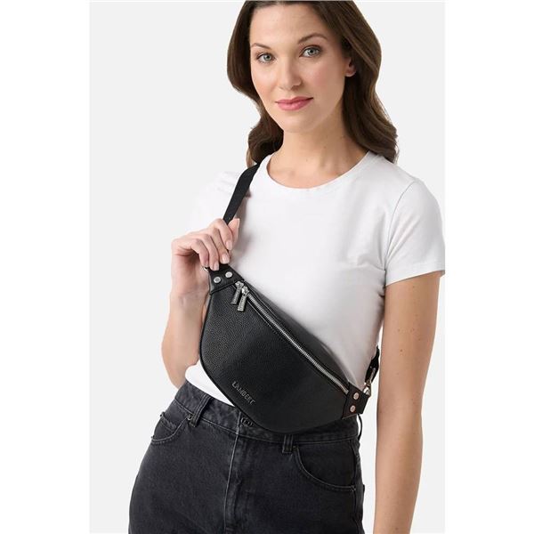 SIRIANO Genuine Leather Sling Bag Black