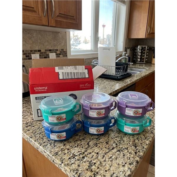 4 Sistema Microwave 850ml Breakfast Bowls