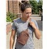 Image 1 : Lole Brown Crossbody Bag With Logo Strap