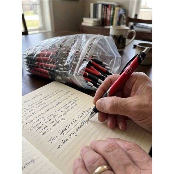 Bag of Spector & Co. Red and Black Pens