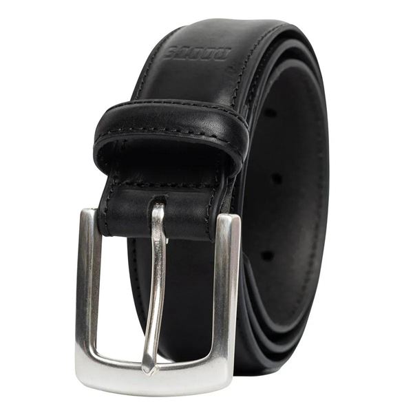 Roots Black Leather Belt Size M 32-34 in Box
