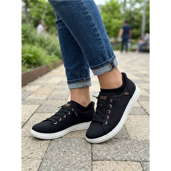 Skechers BOBS Swift Fit Black Sneakers Size 9