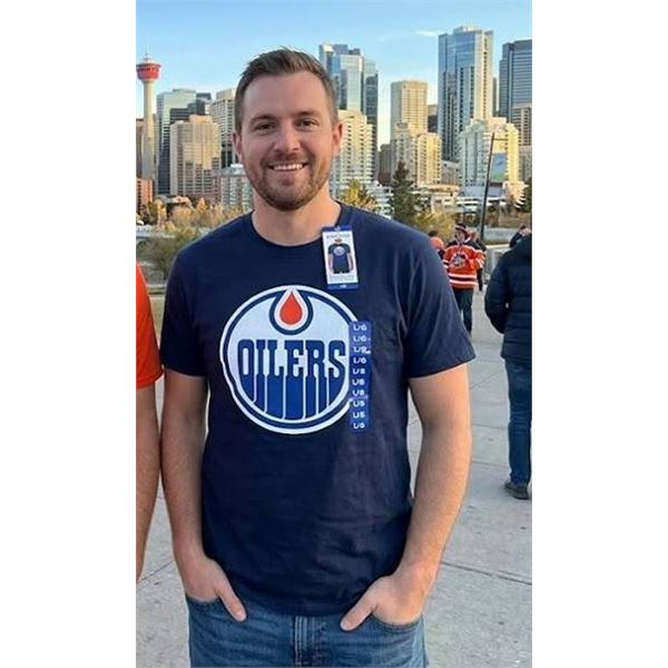 Lot of 2 -Edmonton Oilers NHL XL T-Shirts