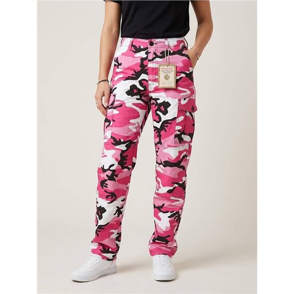 Rothco Women's Pink Camo Paratrooper Fatigues Size Med
