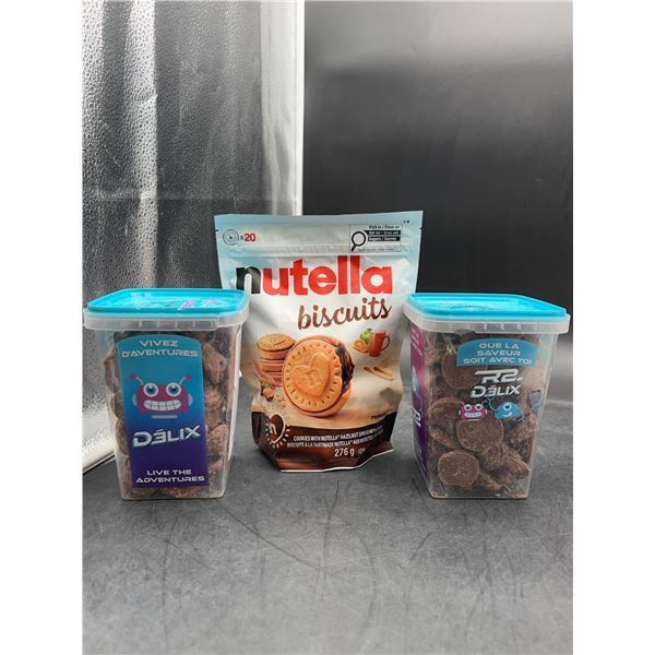 Nutella Biscuits and R2 Delix Chocolate Mixes