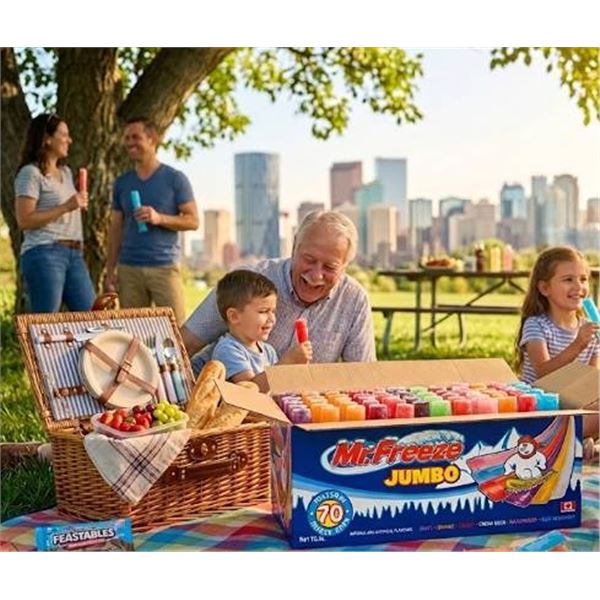 Mr. Freeze Jumbo Freezer Pops 70 Pack