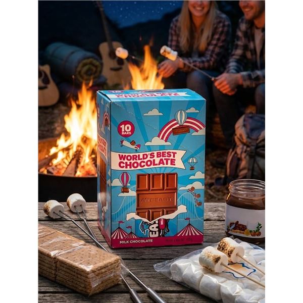 MrBeast Milk Chocolate 10-Bars x 60g (600g Total)