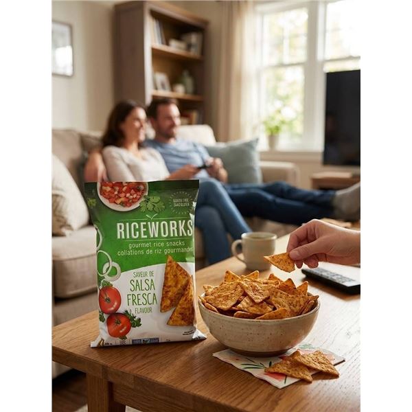 Riceworks Gourmet Rice Snacks Salsa Fresca 12 x 155g