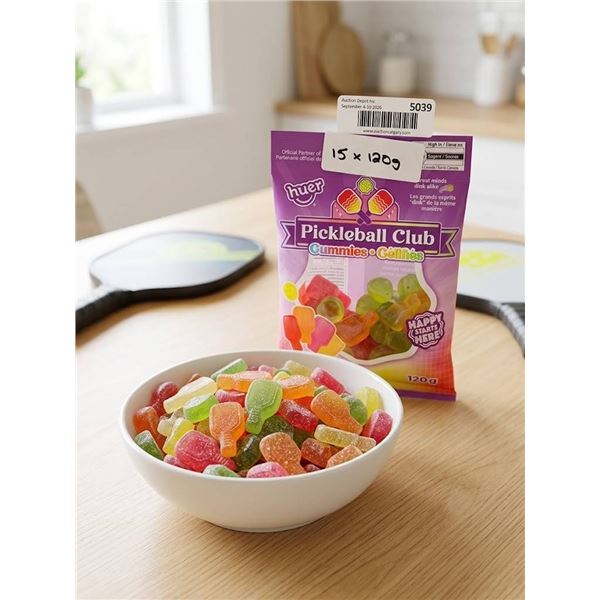 Huer Pickleball Club Gummies 15 x 120g