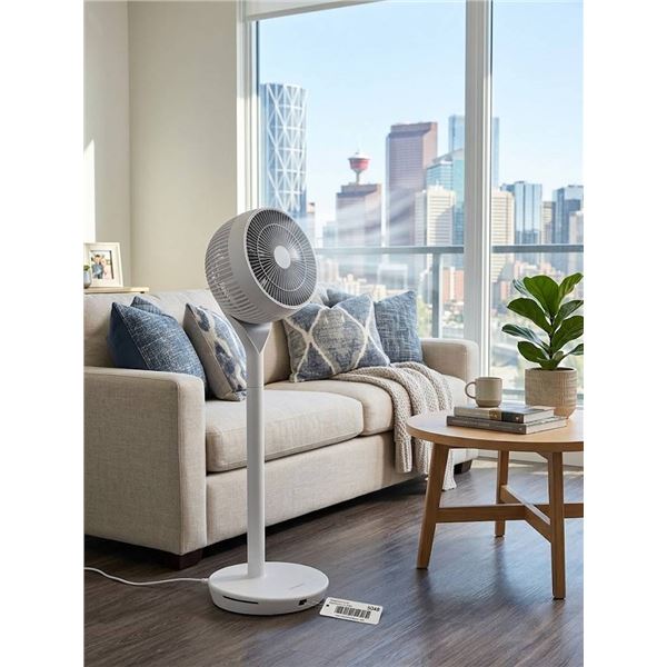 WOOZOO 360Â° Pedestal Fan With Adjustable Height