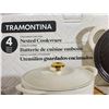 Image 3 : Tramontina Enamel Cast Iron 4-Piece Nested Cookware Set