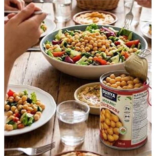 Dunya Harvest Organic Chickpeas 8 x 540ml
