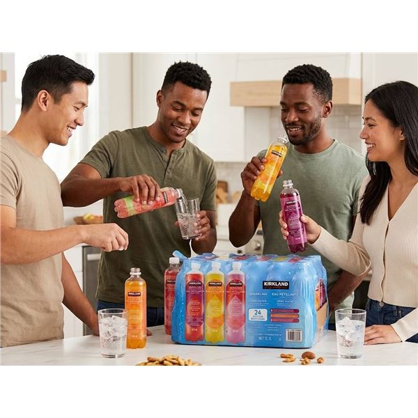 Kirkland Sparkling Water Variety Pack 24 Bottles