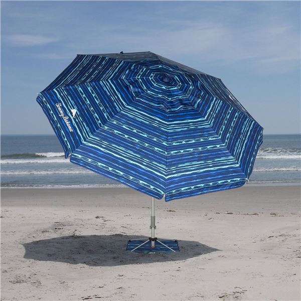 Tommy Bahama Beach Umbrella 7 Ft Blue Stripe