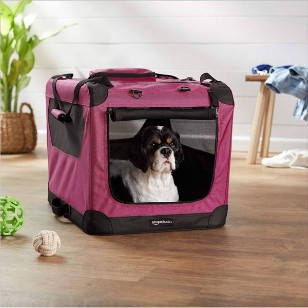 Amazon Basics Folding Portable Soft Pet Crate 36"