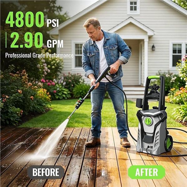 2200W Heavy Duty Pressure Washer 9650