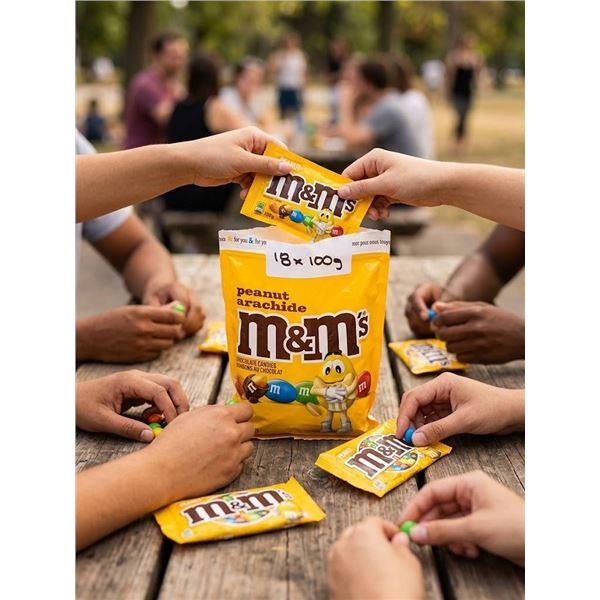 M&M'S Peanut Chocolate Candies 100g Bag