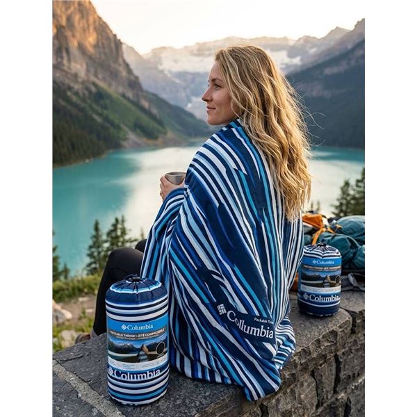 Columbia Packable Throw, Indoor/Outdoor