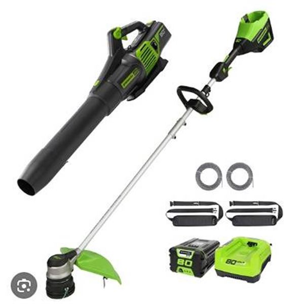 Greenworks Pro 80V 16" String Trimmer and Jet Blower Combo