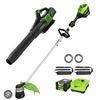 Image 1 : Greenworks Pro 80V 16" String Trimmer and Jet Blower Combo