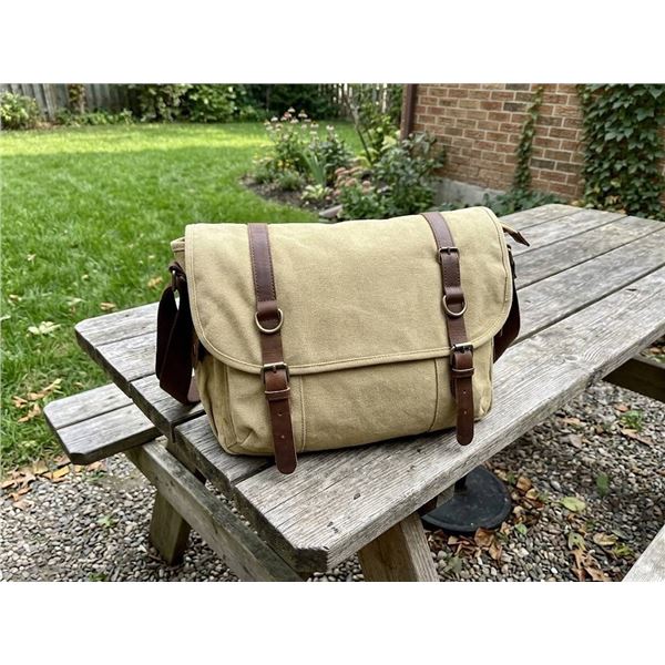 Rothco Vintage Canvas Explorer Shoulder Bag, Khaki
