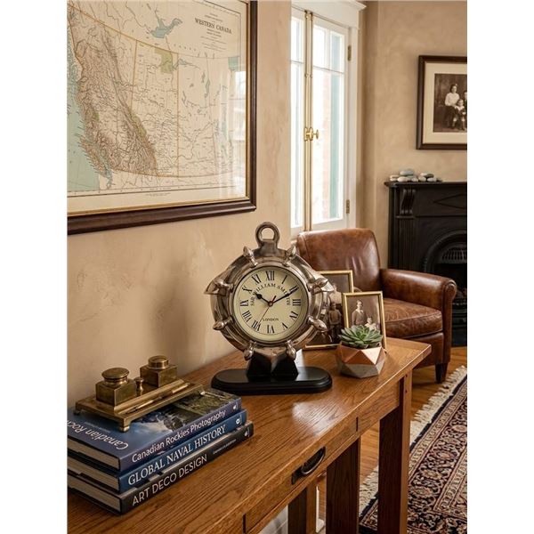 Sir William & Smith London Nautical Desk Clock