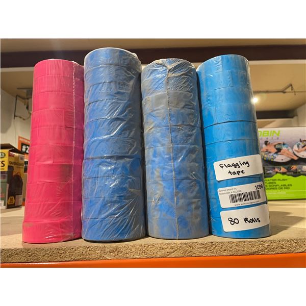 Mix of Flagging Tape, 80 Rolls
