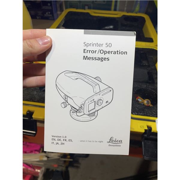Leica Sprinter 50 Electronic Level Set