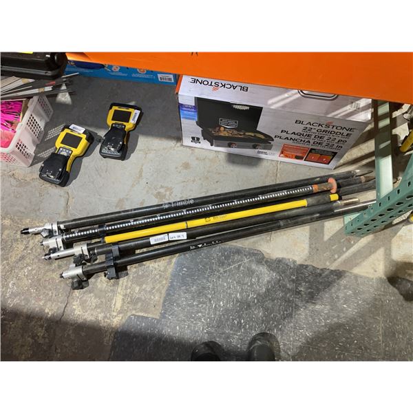 Trimble and Generic Survey Prism Poles Lot
