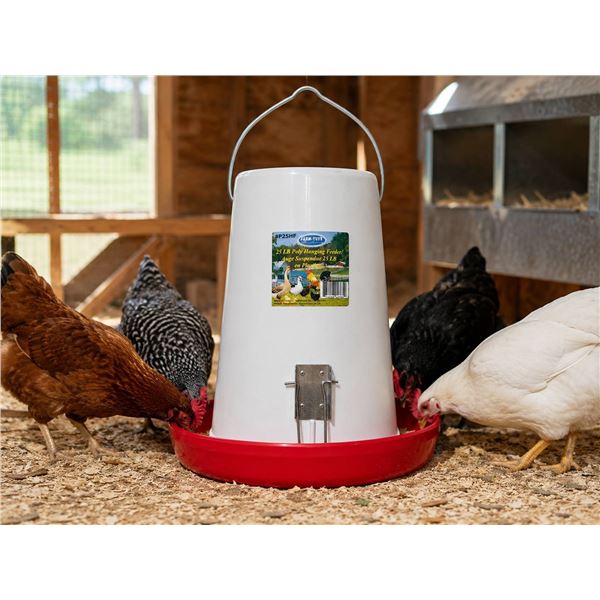 Farm-Tuff 25 lb Poly Hanging Feeder