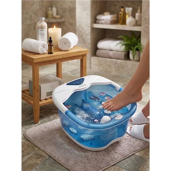 Homedics Blue Foot Spa Bath with Rollers