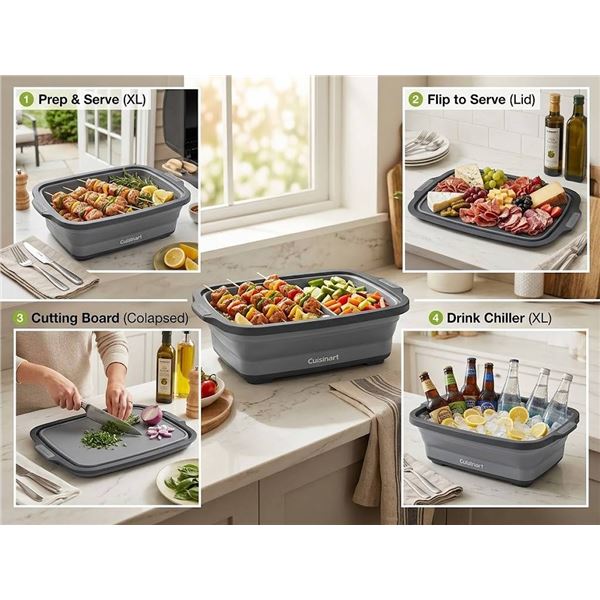 Cuisinart 4-in-1 XL Expandable Prep & Serve Tub