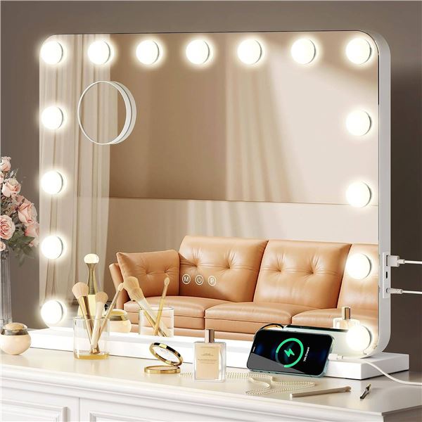 MUIRYN Vanity Mirror with Lights, 58 x 43cm