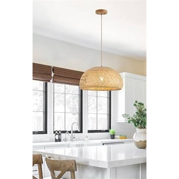NANEE Woven Bamboo Pendant Lamp Shade