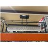 Image 2 : Rectangular Crystal and Metal Ceiling Light 35x9.5x18"