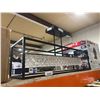 Image 3 : Rectangular Crystal and Metal Ceiling Light 35x9.5x18"