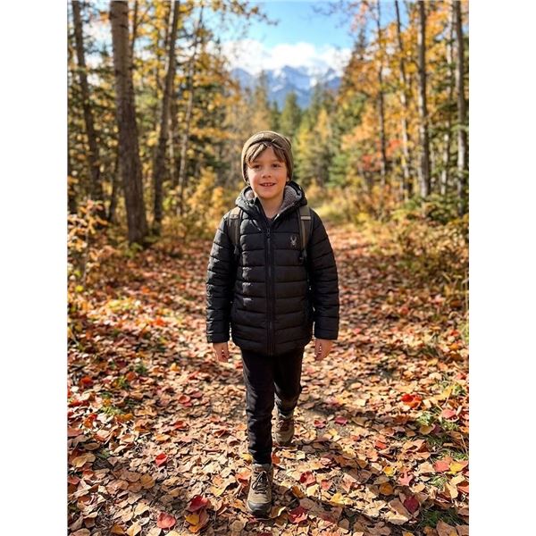 Spyder Kids Size 6 Black Puffer Jacket